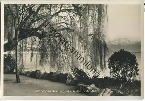 Montreux - le Quai et les Dents du Midi - Edition Perrochet Matile SA Lausanne