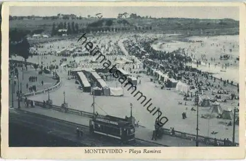 Montevideo - Playa Ramirez - Strassenbahn - Edition F. Cugnasca Montevideo