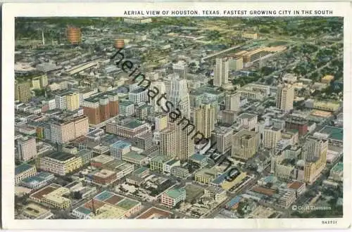 Areal view of Houston Texas - Fastet growing City in the South