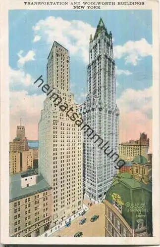 New York City - Transportation and Woolworth Buildings - Edition Haberman's Bronx New York