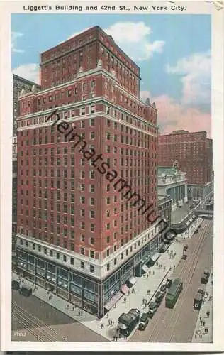 New York City - Liggett's Building and 42nd St. - Edition Haberman's Bronx New York