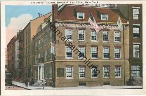 New York City - Fraunces' Tavern Broad & Pearl Sts. - Edition Haberman's Bronx New York