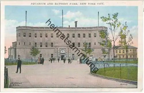 New York City - Aquarium and Battery Park - Edition Haberman's Bronx New York