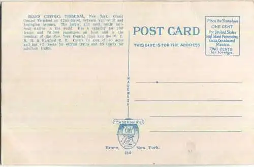 New York City - Grand Central Terminal - Edition Haberman's Bronx New York