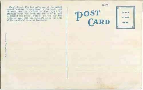New Orleans - Canal Street - Edition E. C. Kropp Milwaukee