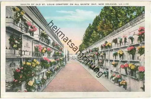 New Orleans - Vaults of old St. Louis Cemetery on all Saints'Day - Edition E. C. Kropp Milwaukee