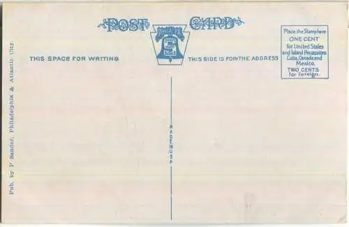 Pennsylvania - Philadelphia - View of Art Museum and Fountain from Fairmount Park - Pub. P. Sander Philadelphia