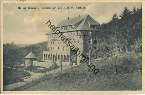 Helmarshausen/Bad Karlshagen - Sanatorium der A. K. V. Bochum - Verlag Ludwig Müller Carlshafen