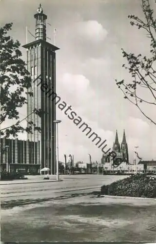 Köln am Rhein - Messegelände - Foto-Ansichtskarte - Sühwald-Verlag Köln