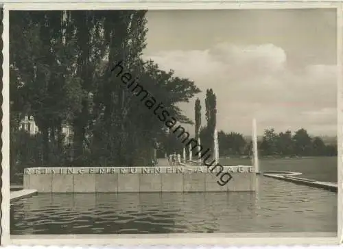 Wiesbaden - Reisinger Brunnen Anlage - Foto-Ansichtskarte - Verlag Foto Kukuk Wiesbaden