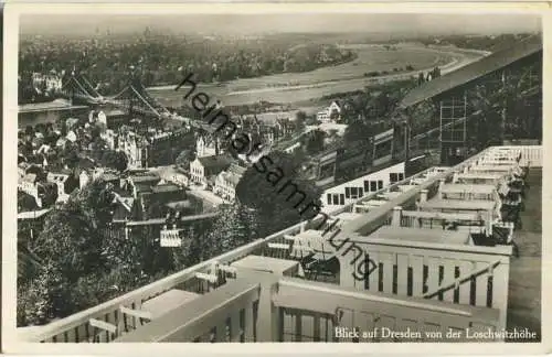 Blick auf Dresden von der Loschwitzhöhe - Foto-AK