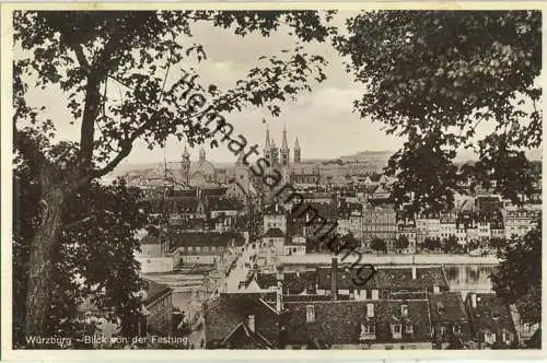 Würzburg - Blick von der Festung - Verlag A. Weber Würzburg