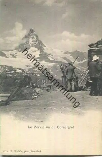 Le Cervin vu du Gornergrat - Edition E. Chiffelle Neuchatel