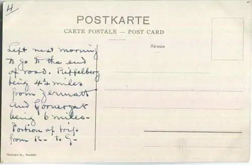 Chemin de fer du Gornergrat et le Breithorn - Edition Phototypie Co. Neuchatel