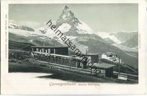 Gornergratbahn - Station Riffelberg - Verlag Gebr. Wehrli Kilchberg