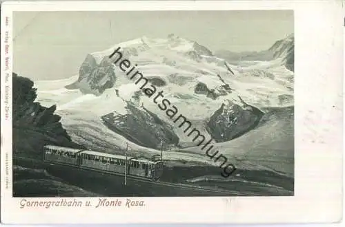 Gornergratbahn und Monte Rosa - Verlag Gebr. Wehrli Kilchberg