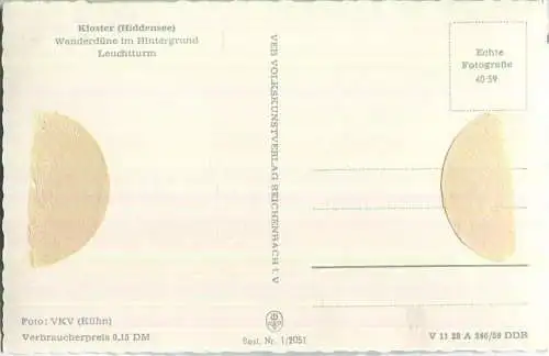 Kloster - Wanderdüne - Leuchtturm - VEB Bild und Heimat Reichenbach 50er Jahre