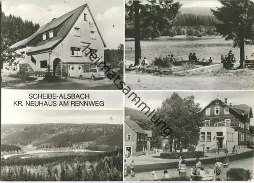 Scheibe-Alsbach Kreis Neuhaus am Rennweg - Gasthaus zum Mohren - Gasthaus zur Talsperre - Verlag Bild und Heimat