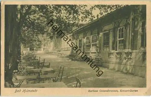 Bad Helmstedt - Kurhaus Gesundbrunnen - Konzert-Garten - Verlag Oswald Schmidt & Sohn Helmstedt