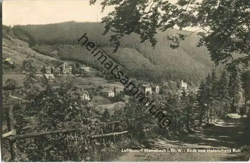 Ilmenau - Manebach - Blick von Helenchens Ruh - VEB Bild und Heimat Reichenbach