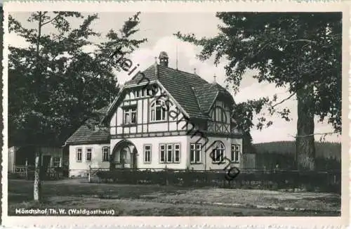 Ilmenau - Manebach - Waldgasthaus Mönchshof Inhaber Ludwig Freund - Verlag R. Bechstein Ilmenau