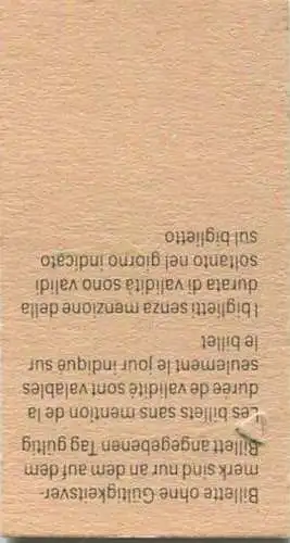 Schweiz - Kaiseraugst Stein-Säckingen - Fahrkarte 1986