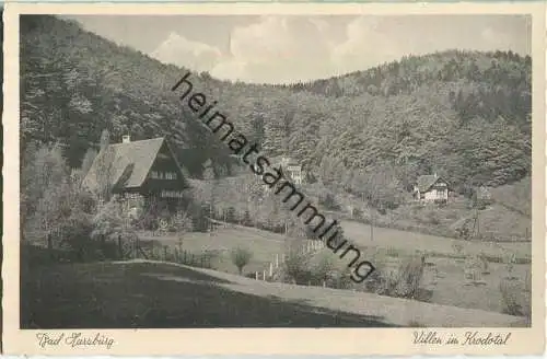 Bad Harzburg - Villen im Krodotal - Foto-Ansichtskarte - Verlag Ernst Stopp Hannover