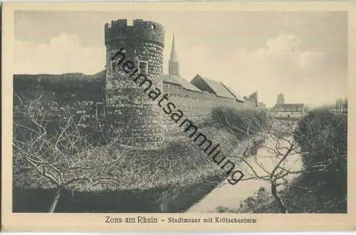 Zons am Rhein - Stadtmauer mit Krötschenturm - Verlag G.M.B.
