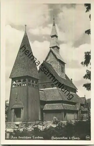 Hahnenklee - Die Kirche - Foto-Ansichtskarte - Verlag Carl Friedrich Fangmeier Magdeburg