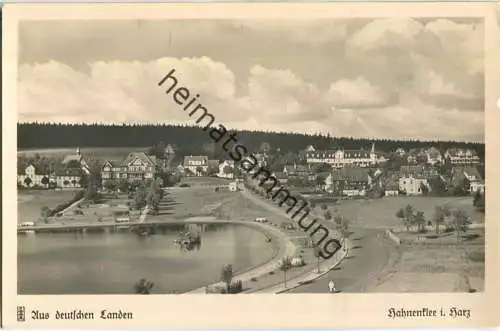 Hahnenklee - Teilansicht - Foto-Ansichtskarte - Verlag Carl Friedrich Fangmeier Magdeburg