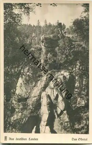 Okertal - Der schlafende Löwe - Foto-Ansichtskarte - Verlag Carl Friedrich Fangmeier Magdeburg