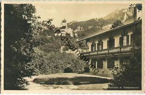 Hohenaschau mit Kampenwand - Foto-Ansichtskarte - Verlag Georg Bichler Altenmarkt