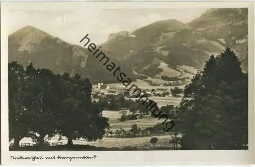 Niederaschau mit Kampenwand - Foto-Ansichtskarte - Verlag Schöning & Co. Lübeck