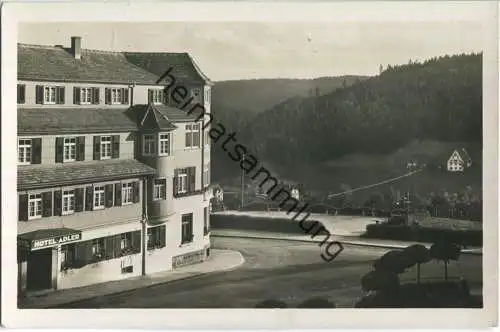 Freudenstadt - Hotel Adler - Foto-Ansichtskarte - Verlag C. Fiedler Freudenstadt 40er Jahre