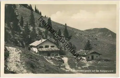 Schlechtenbergalm auf der Kampenwand - Foto-Ansichtskarte - Verlag Durner-Zierer Prien