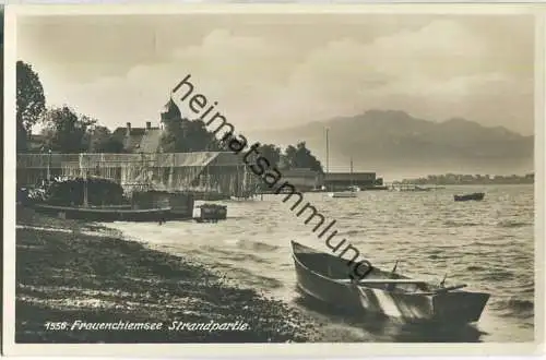 Frauenchiemsee - Strandpartie - Foto-AK - Verlag Ottmar Zieher München