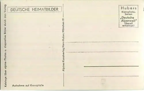 Kochelsee gegen Herzogstand - Verlag Hans Huber München