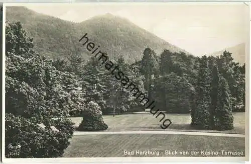 Bad Harzburg - Blick von der Kasino-Terrasse - Foto-Ansichtskarte - Verlag Otto Bertram Bad Harzburg