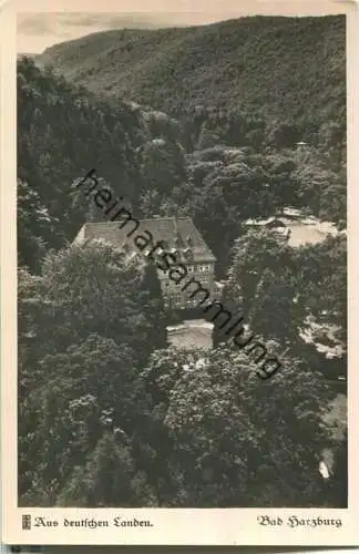 Bad Harzburg - Das Ettershaus aus der Schwebebahn - Foto-Ansichtskarte - Verlag Carl Friedrich Fangmeier Magdeburg