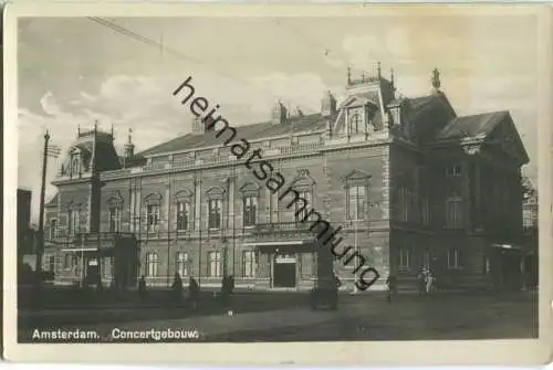 Amsterdam - Concertgebouw - Foto-AK - Verlag N. V. Luxe Papierwarenhandel v. h. Roukes & Erhart Baarr