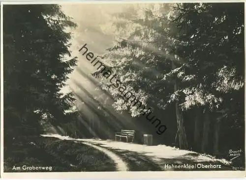 Hahnenklee  - Am Grabenweg - Foto-AK - Verlag Hermann Brauckmann Hahnenklee