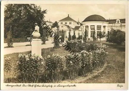 Frantiskovy Lazne - Franzensbad - Am Adolf Hitler Kurplatz und Franzensquelle