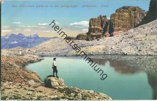 Pisciadusee in der Sellagruppe - Verlag Joh. F. Amonn Bozen