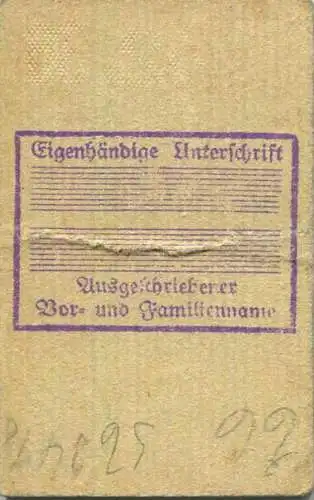 Deutschland - Arbeiterwochenkarte - Hermannstraße - Fahrkarte Berlin S-Bahn-Verkehr 3. Klasse 1938