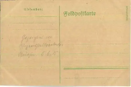 Klausen - Burg Branzoll - original handgemalt von O. Urbahn 6. 6. 1915