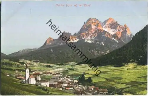 Sexten in Tirol - Verlag Joh. F. Amonn Bozen - rückseitig Briefstempel Nr. 206 Gebirgs-Maschinengewehr-Abteilung