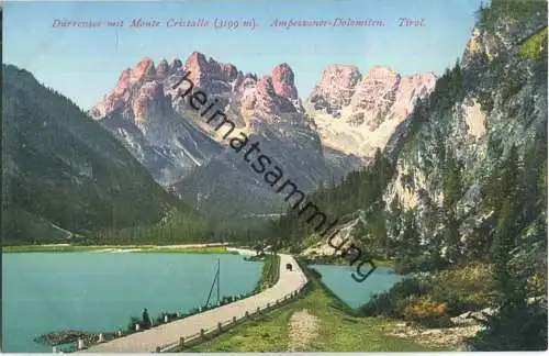 Dürrensee mit Monte Cristallo - Verlag Joh. F. Amonn Bozen