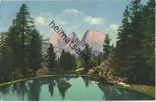 Langkofelgruppe vom Pordoijoch - Verlag Joh. F. Amonn Bozen