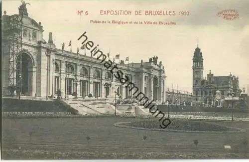 Exposition de Bruxelles 1910 - Palais de la Belgique et de la Ville de Bruxelles - Edition M. Marcovici Bruxelles