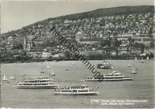 Zürich - Die neuen Zürichseeschiffe - Linth Säntis und Limmat - Verlag Beringer & Pampaluchi Zürich